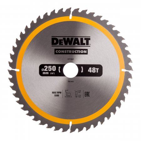 DeWALT Pílový kotúč 250 x 30 mm, 48 zubov DT1957