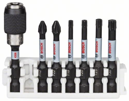 BOSCH Súprava skrutkovacích nástavcov Impact Control, 7 kusov, 1×PH2;1×PZ2;1×T15;1×T20;1×T25;1×T30 2608522327