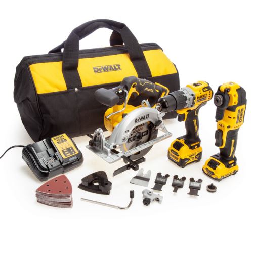 Dewalt 12V XR Brushless 3dielna sada (1 x 2Ah x 1 x 5Ah batéria) v prenosnej taške DCK318P1D1