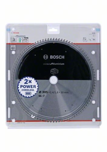 BOSCH Pílový kotúč pre aku píly; Standard for Aluminium 305x30x2,4/1,8x96T 2608837782