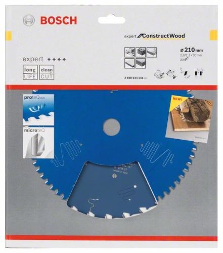 BOSCH Pílový kotúč Expert for Construct Wood 210 x 30 x 2,0 mm, 30 2608644141