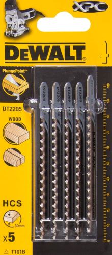 DeWALT Pílový plátok XPC, na drevo, 100 mm (5 ks) DT2205