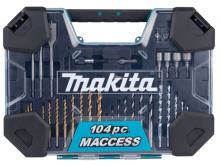 Makita Sada vrtákov a príslušenstva 104 ks v plastovom kufri E-22604 Makita Sada vrtákov a príslušenstva 104 ks v plastovom kufri E-22604