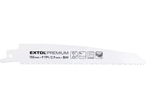 EXTOL PREMIUM plátky do píly chvosty 3ks, 150x22x1, 6mm, Bi-metal 8806203