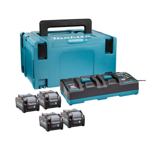 MAKITA súprava Li-ion XGT 40V 4 ks BL4040+1 ks DC40RB+1 ks Makpac 191U28-6