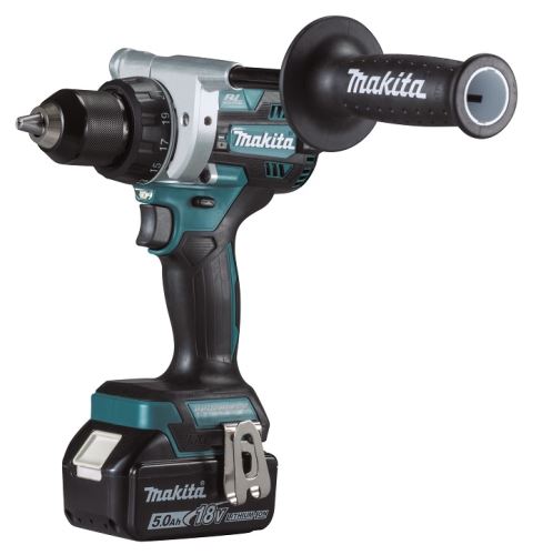 MAKITA Aku bezuhlíkový skrutkovač Li-ion LXT 18V 5,0 Ah, Makpac DDF486RTJ