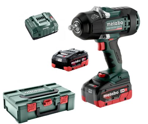 Metabo akumulátorový rázový uťahovač SSW 18 LTX 1450 BL, 18V/2x5,5Ah - 602401660