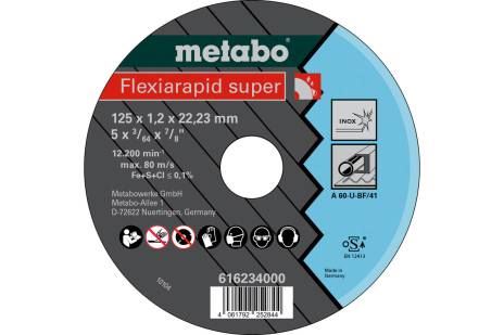 METABO Rezný kotúč Flexiarapid super 125x1.2x22.23 Inox, TF 41 616234000