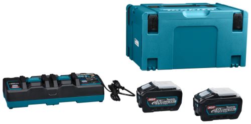 MAKITA súprava Li-ion XGT 40V 2 ks BL4050F+1 ks DC40RB+1 ks Makpac 191U13-9