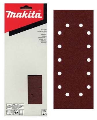 MAKITA papier brúsny 115x280 mm 14 dier K150, 10 ks P-33059