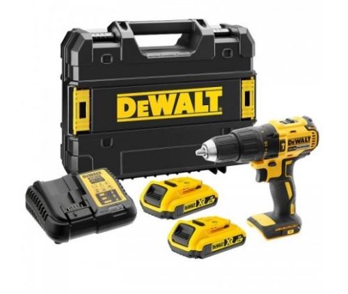 Dewalt Akumulátorová bezuhlíková príklepová vŕtačka 2x2 Ah 18V DCD778D2T