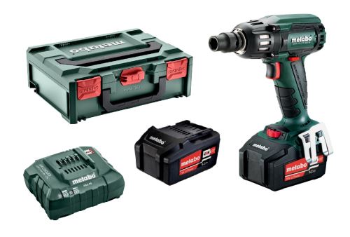 METABO Aku rázový uťahovák SSW 18 LTX 400 BL 2x5,2 Ah