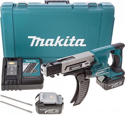 Makita Aku skrutkovač so zásobníkom 25-55 mm, Li-ion LXT 18V/3,0Ah DFR550RFE