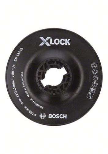 BOSCH X-LOCK Oporný tanier, hrubý 125 mm, 12 500 ot./min 2608601716