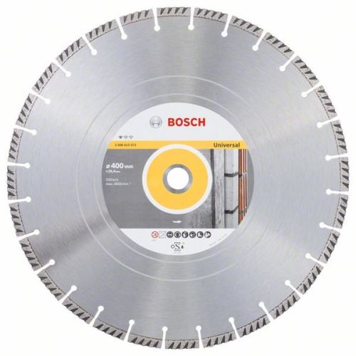 BOSCH Diamantový deliaci kotúč Standard for Universal 400 × 25,4 400x20x3.2x10mm 2608615073