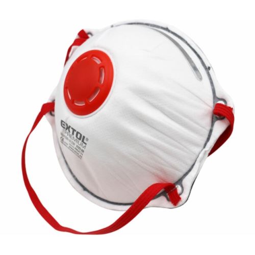 Extol Premium Respirátory sada 3 ks s výdychovým ventilom, trieda FFP3 NR, tvarované 8856734