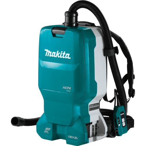 MAKITA Aku vysávač chrbtový s AWS Li-ion LXT 2x18V, bez aku DVC665ZU