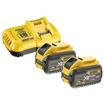 DeWALT 18/54V 2x 12,0 Ah FLEXVOLT akumulátor + nabíjačka DCB118Y2