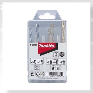 MAKITA súprava vrtákov do kovu/dreva 5;6;8/5;6 mm, stopka HEX 1/4", 5 ks D-20769