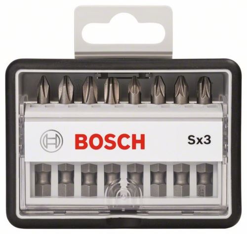 BOSCH 8dielna sada skrutkovacích bitov Robust Line, Sx Extra-Hart 49 mm, 8dielna sada 2607002558