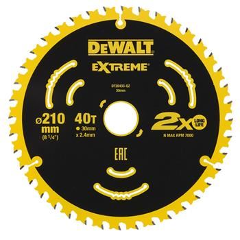 DeWALT Pílový kotúč (pre DWE7485, DT20433) 210 x 30 mm, 40 zubov, ATB 7° DT20433