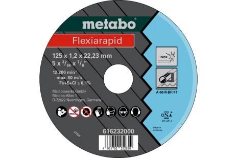 METABO Rezný kotúč Flexiarapid 125x1.2x22.23 mm Inox, TF 41 616232000