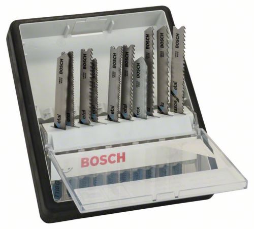 BOSCH 10dielna sada pílových plátkov Robust Line Metal Expert, so stopkou TT 118 G; T 118 A; T 118 B; T 118 EOF; T 118 AF; T 118 BF; T 118 GFS; T 227 D; T 127 D; T 123 X 2607010541