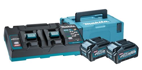 MAKITA súprava Li-ion XGT 40V 2 ks BL4040+1 ks DC40RB+1 ks Makpac 191U00-8