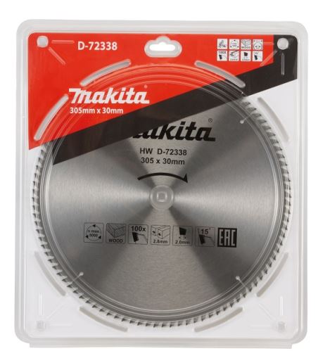 MAKITA kotúč pílový drevo 305x2.8x30 mm 100 zubov D-72338