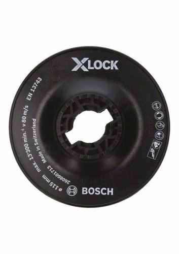 BOSCH X-LOCK Oporný tanier, hrubý 115 mm, 13 300 ot./min 2608601713