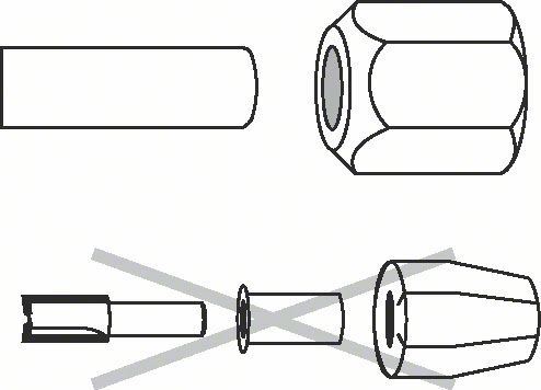 BOSCH Klieštinové upínacie púzdro 10 mm, 24 mm 2608570125