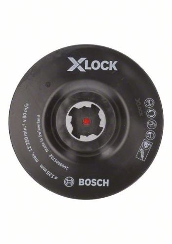 BOSCH X-LOCK Oporný tanier systému s upínacím systémom so suchým zipsom, 125 mm, 12 500 ot./min 2608601722