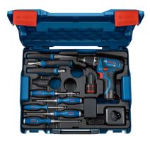 BOSCH Kombinovaná sada GSR 12V-15 a ručné náradie 060186810R