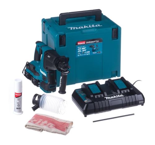 Makita Aku kladivo Li-ion LXT 2x18V/5,0 Ah, Makpac DHR280PT2J