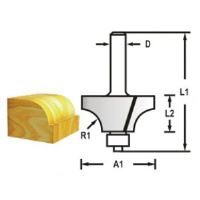 MAKITA Zaobľovacia fréza s ložiskom stopka 6 mm,25,4x13,5x56 mm R 6,35 mm D-48315