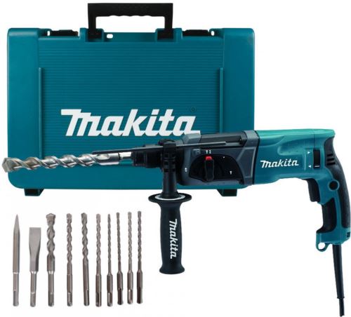 Makita Kombinované kladivo s príslušenstvom 2,4J, 780W HR2470X16