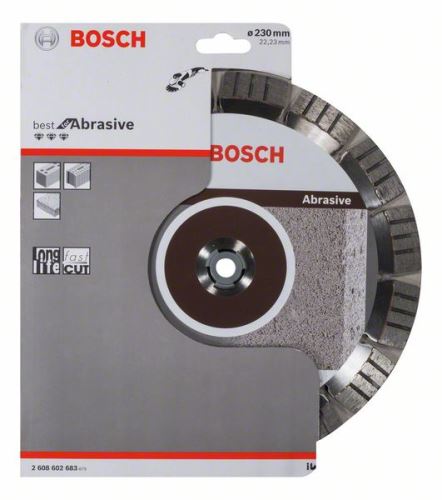 BOSCH Diamantový deliaci kotúč Best for Abrasive 230 x 22,23 x 2,4 x 15 mm 2608602683