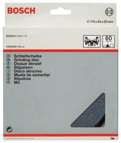 BOSCH Brúsny kotúč pre dvojkotúčovú brúsku 175 mm, 32 mm, 60 2608600110