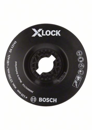 BOSCH X-LOCK Oporný tanier, jemný 125 mm, 12 500 ot./min 2608601714