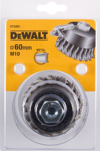 DeWALT Drôtená kefa s krútenými uzlami pre uhlové brúsky 75 mm, dĺžka drôtu 22 mm DT3492