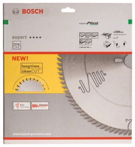 BOSCH Pílový kotúč Expert for Wood 250 x 30 x 3,2 mm, 40 2608642505