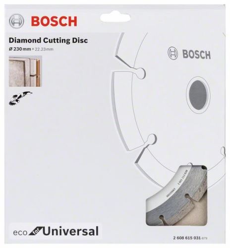 BOSCH Diamantový deliaci kotúč ECO For Universal 115.x22.23x2.0x7 (10 ks) 2608615040