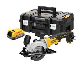 DeWALT 18V AKU kotúčová píla DCS571E1T