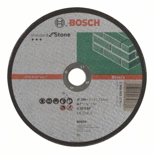 BOSCH Deliaci kotúč kameň Standard, 180x3 rovný 2608603179