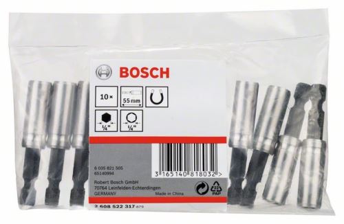 BOSCH Univerzálny držiak s 1/4" šesťhrannou upínacou stopkou, magnetický (10 ks) 2608522317