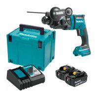 Makita Aku kombinované kladivo Li-ion LXT 18V/5,0 Ah, Makpac DHR182RTJ