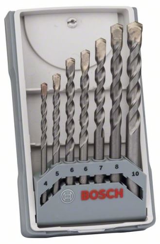 BOSCH 7dielna sada vrtákov do betónu CYL-3 4; 5; 6; 6; 7; 8; 10 mm 2607017082