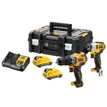 DeWALT 12V Aku kompaktná sada náradia, 2x Aku, TSTAK DCK2111L2T