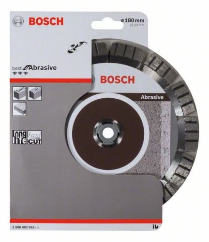 BOSCH Diamantový deliaci kotúč Best for Abrasive 180 x 22,23 x 2,4 x 12 mm 2608602682