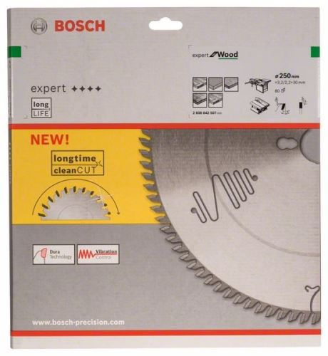 BOSCH Pílový kotúč Expert for Wood 250 x 30 x 3,2 mm, 80 2608642507